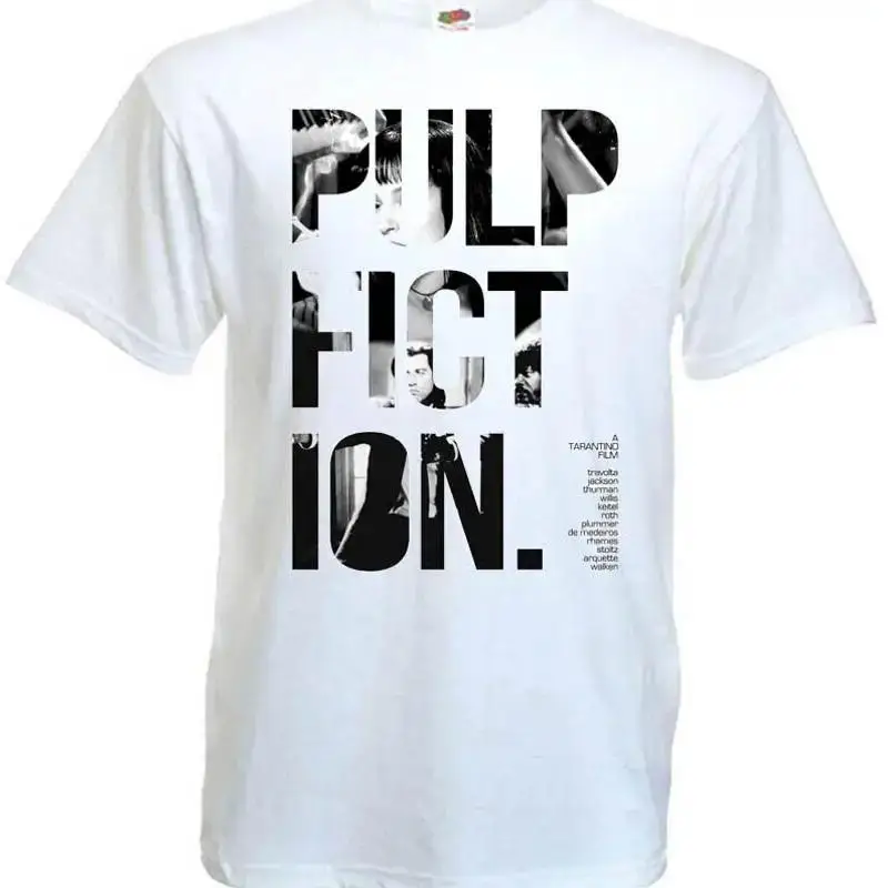 Pulp Fiction v4 T shirt white Quentin Tarantino all sizes S 5XL