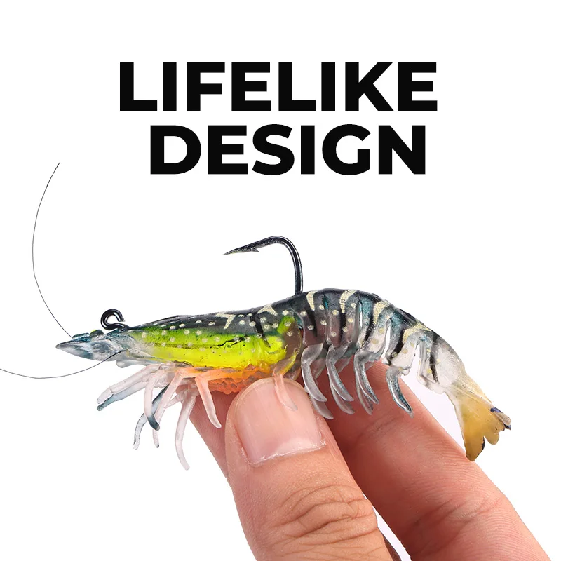 Luminous Shrimp Soft Fishing Lure 3