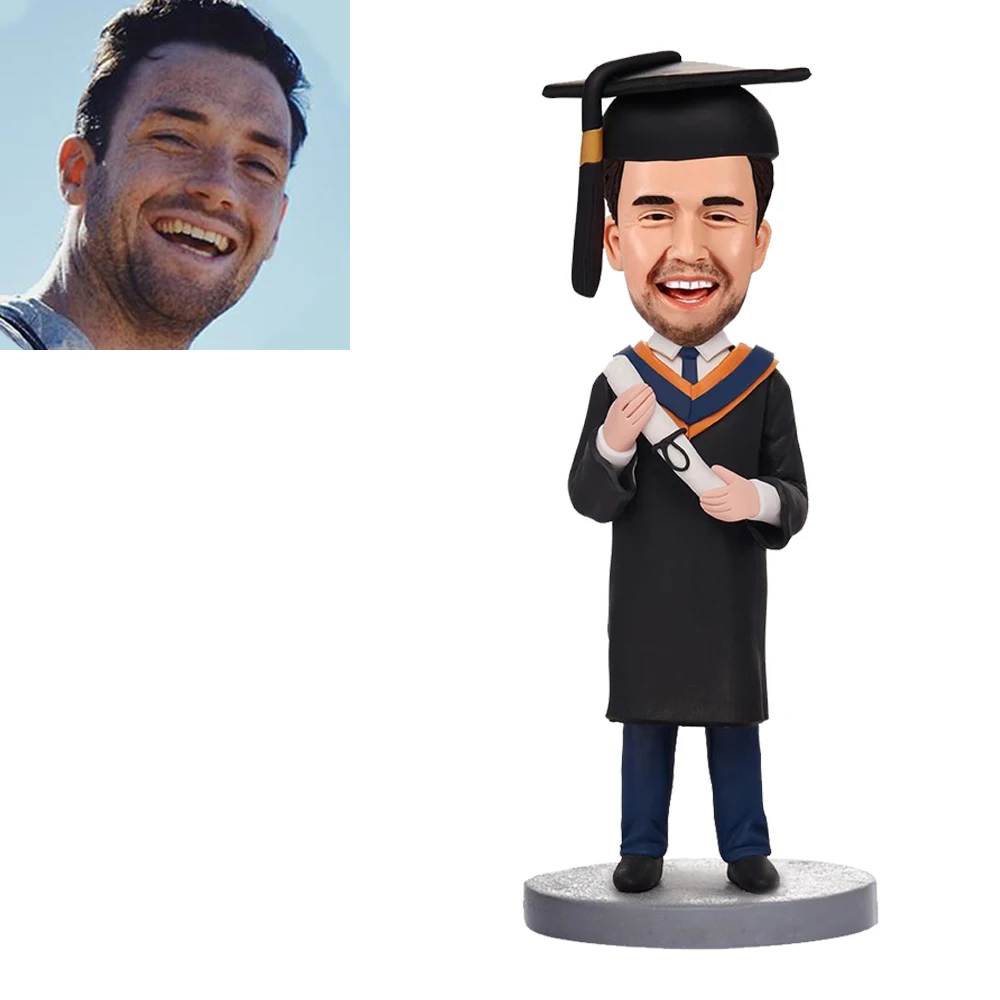 

Custom Bobblehead Graduation, Personalized Graduate Bobble Head, Custom Graduation Gifts Based On Your Photos for friends figuri