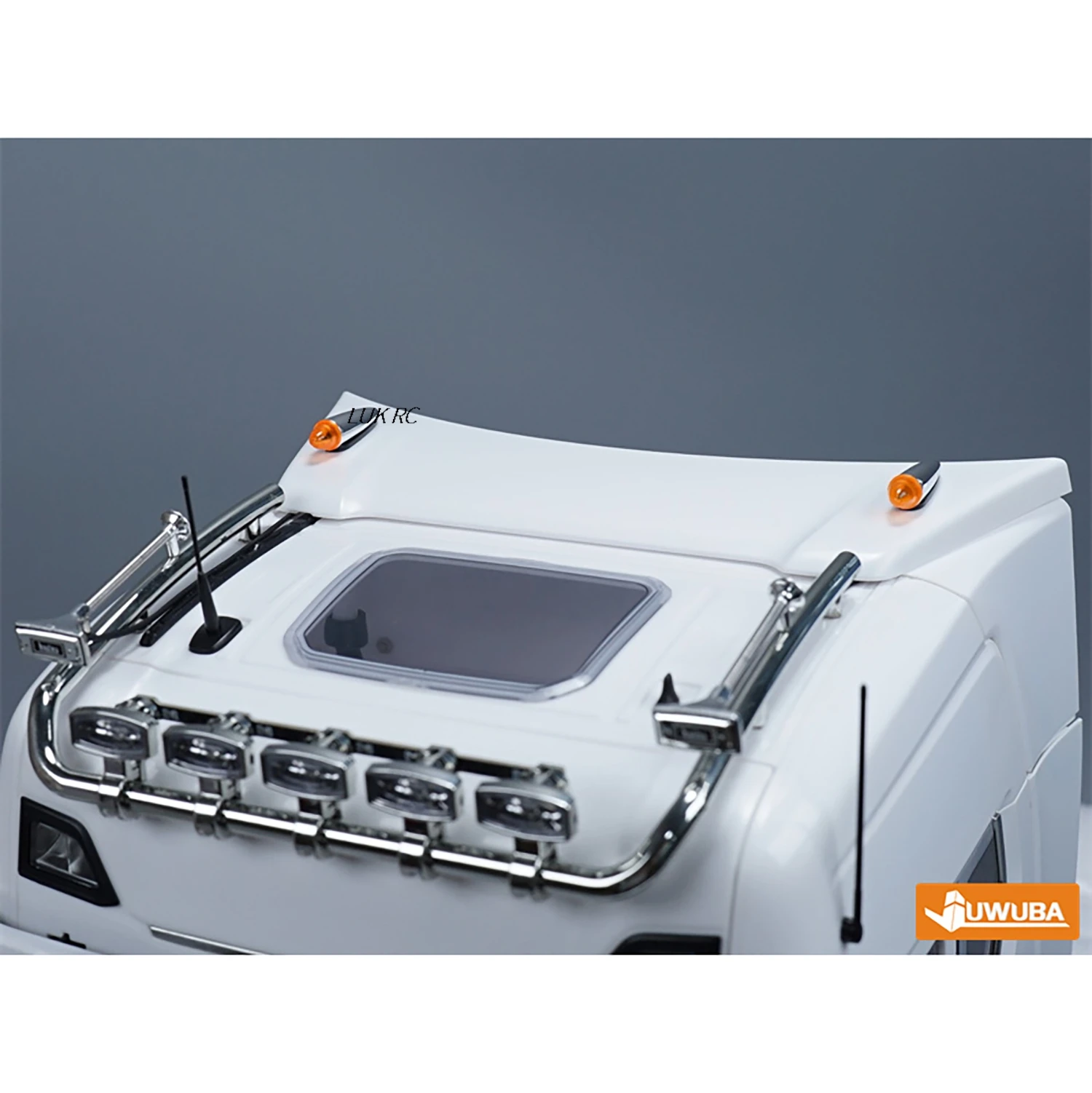 พลาสติกสีเหลืองหลังคา Light MARKER โคมไฟสําหรับ TAMNIYA 1/14 RC รถบรรทุกรถบรรทุก Dumper รถบรรทุก DIY Tipper อะไหล่