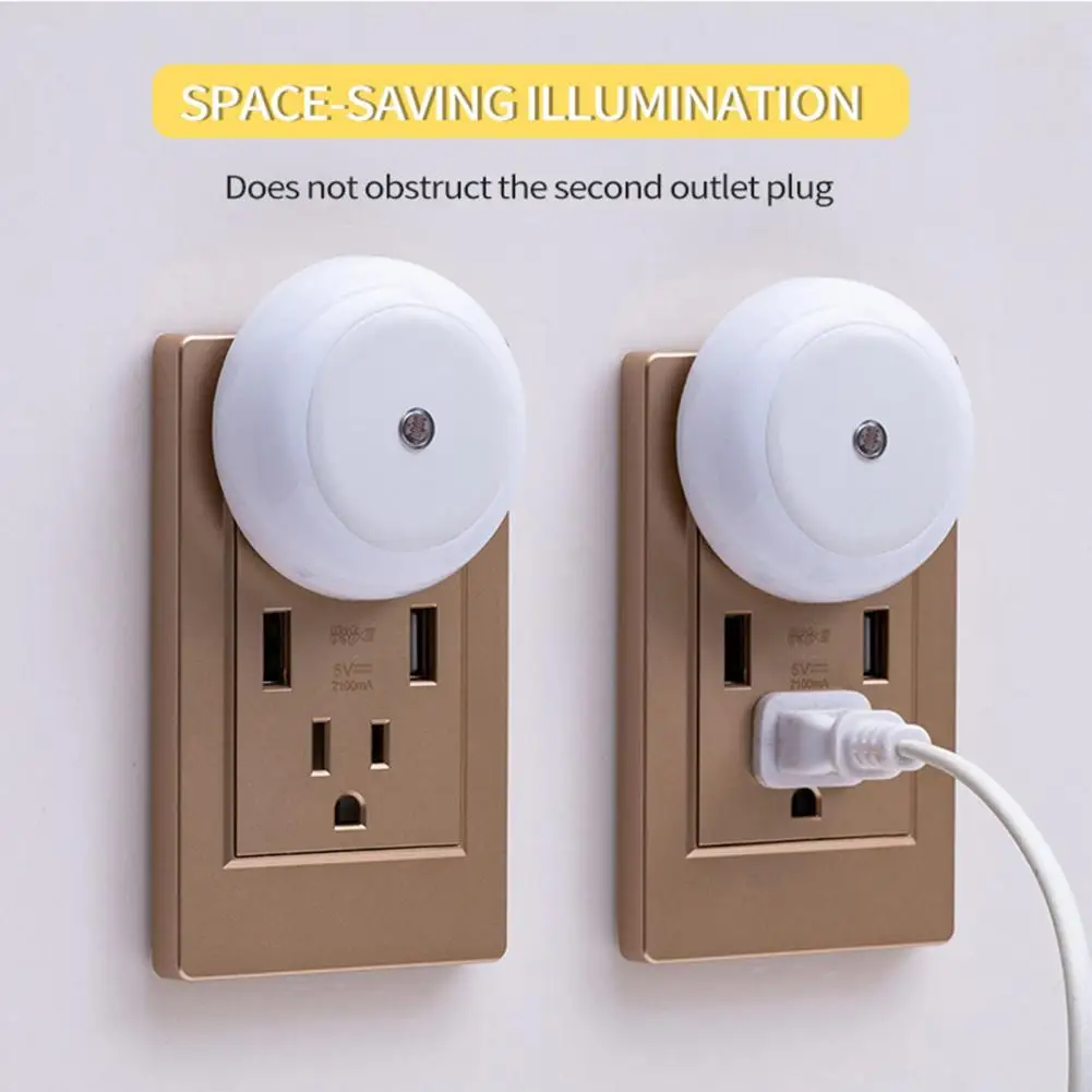 Convenient Round LED Lamp Super Bright Illumination Low-Power Consumption Light Sensor Control Round LED Lamp