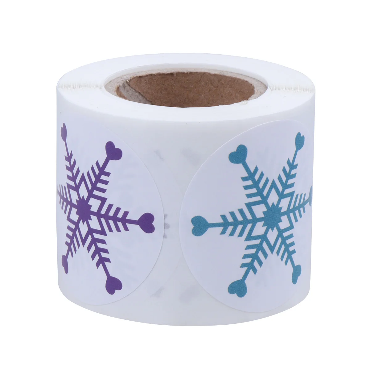 

2 Roll Snowflake Stickers Christmas Party Holiday Label Sealing Paper Paste Decal