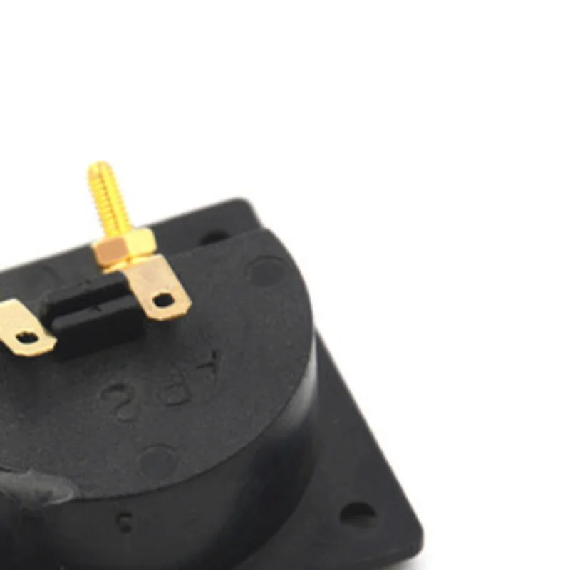 Wholesale Square Shape Double Binding Post Type Speaker Box Gold Terminal Cup Black