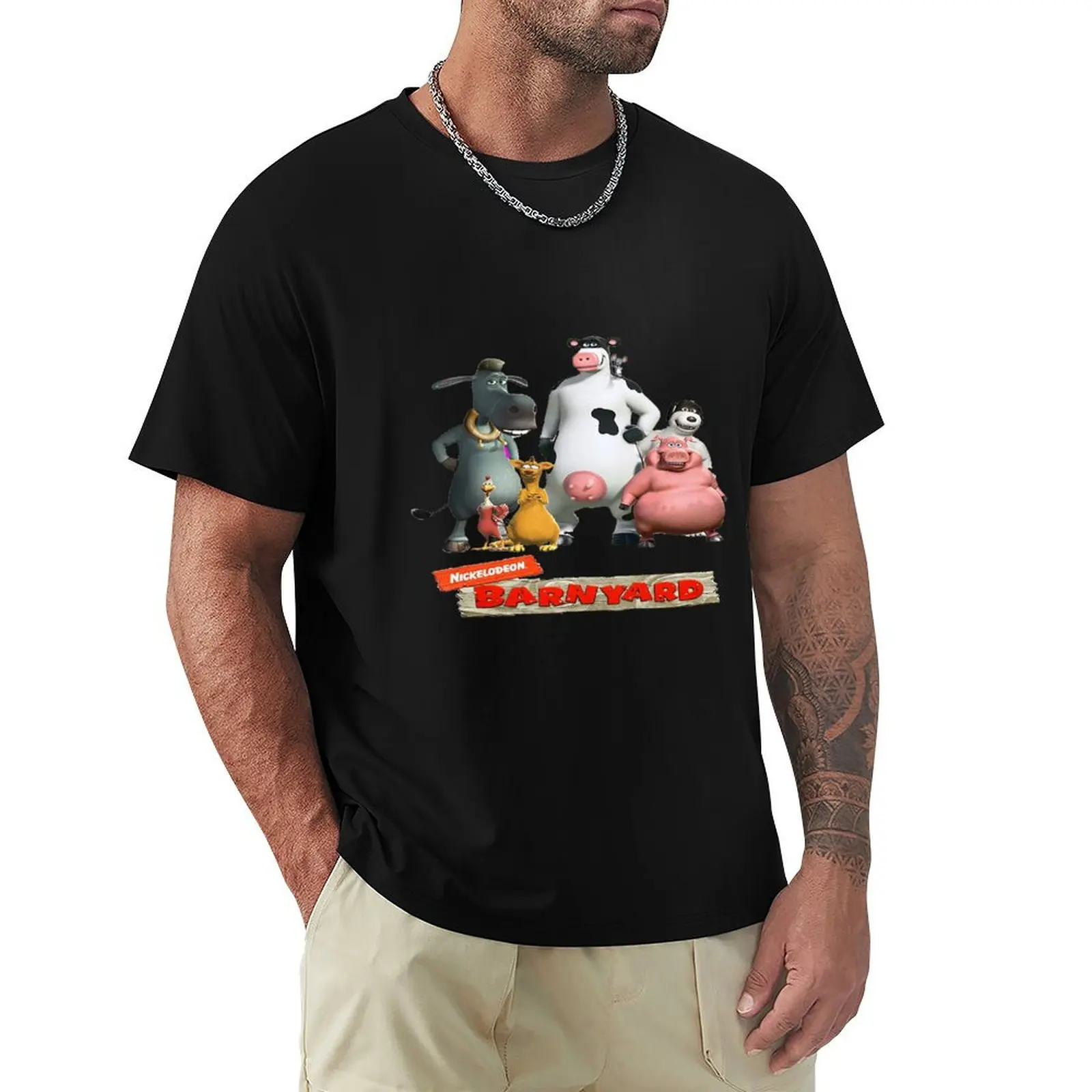 Back At The Barnyard T-Shirt Big Size Loose Fit Tee Shirt