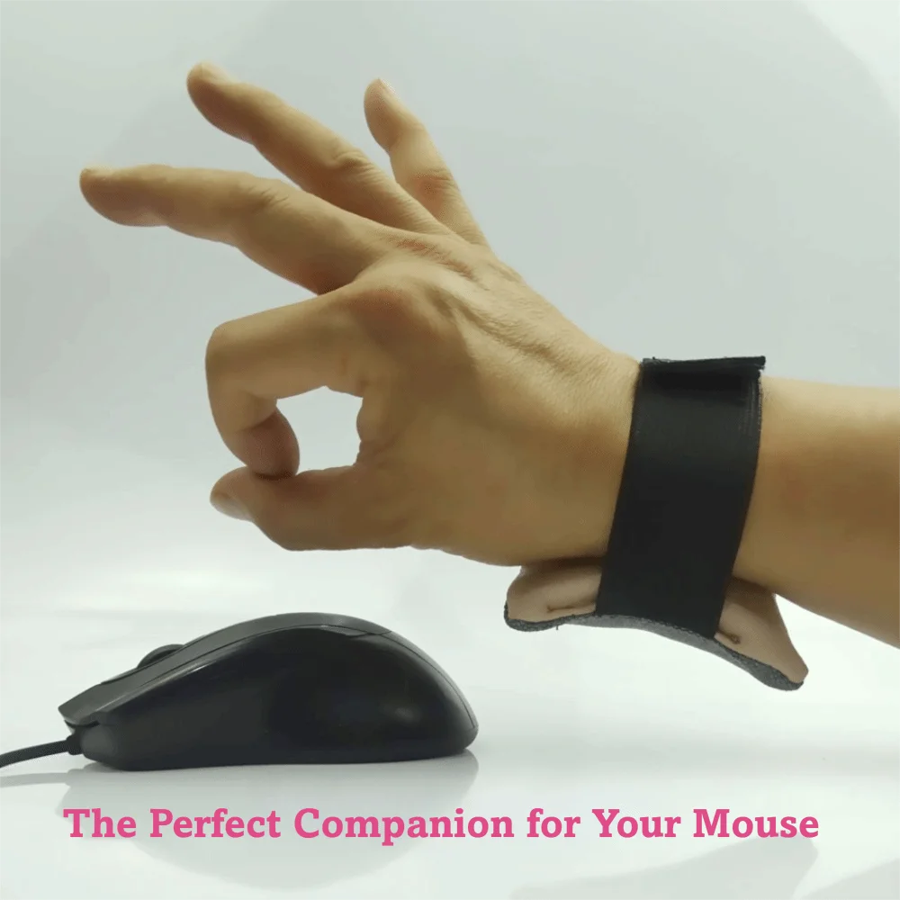 Easy Clean Ergonomic Wrist Rest Cloth Anti Slip Wrist Pad Thick Comfort Touch Mouse Cushion Office Work