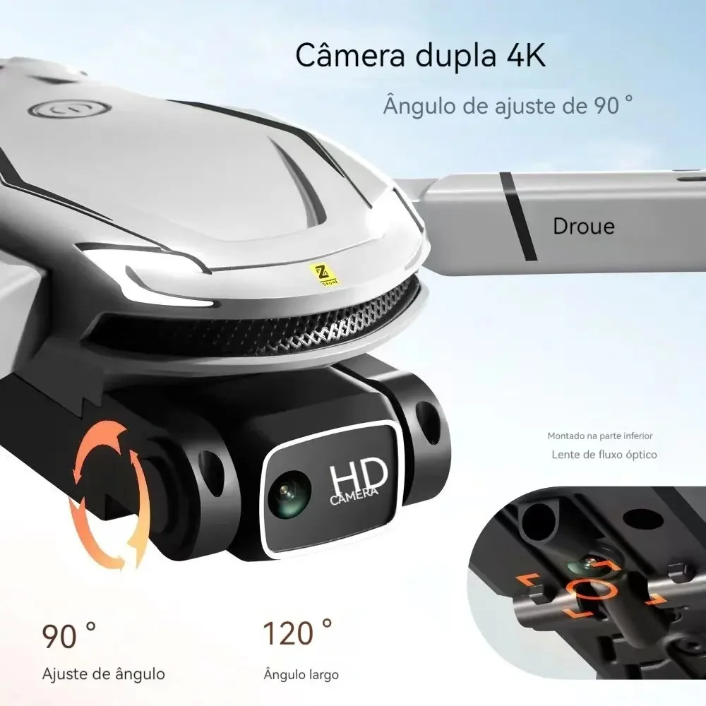 V88 Mini Drone com 8K HD Dual Camera, Fotografia para Evitar Obstáculos GPS, Fluxo Óptico, Brinquedo Dobrável, UAV 9000M, 5G, Novo, 2022