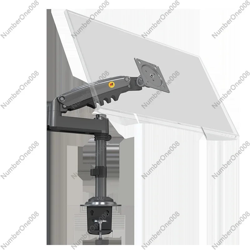 

Height Adjustable Ergonomic Computer Monitor Stand With Mechanical Arm - Heavy Duty Desk Mount, Space Saving Design