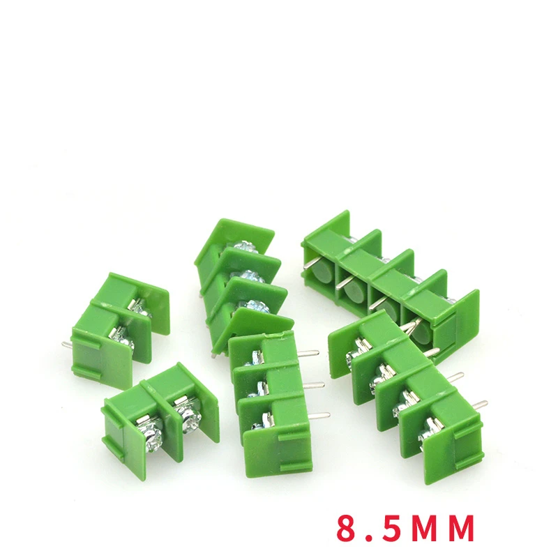 Green Wiring Terminal KF8500 8.5mm Spacing Green Spliceable Connector 2P 3P 4P Screw Fixed Cable
