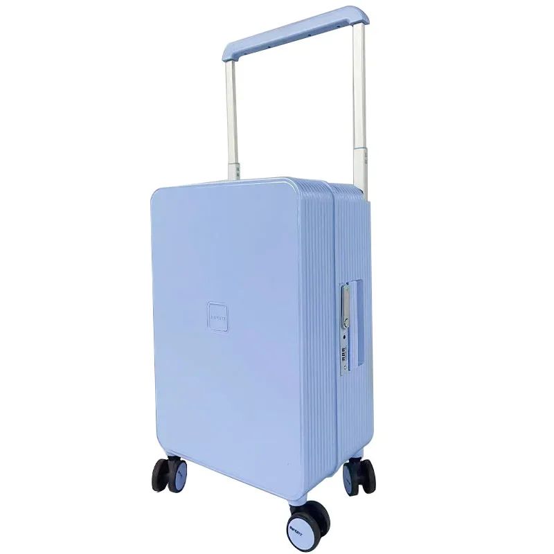 Fashion Wide Pull Rod Rolling Luggage Travel Suitcase Carry-on Trolley Case Large Capacity Trunk Password Box Universal Wheel
