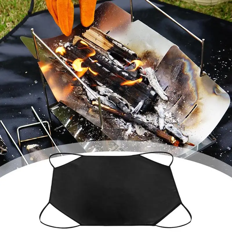 حصيرة مقاومة للحرارة، مقاومة للحريق، محمولة، آمنة للحرارة، خفيفة الوزن، مقاومة للحرارة، لوازم الطبخ في الهواء الطلق للمطبخ