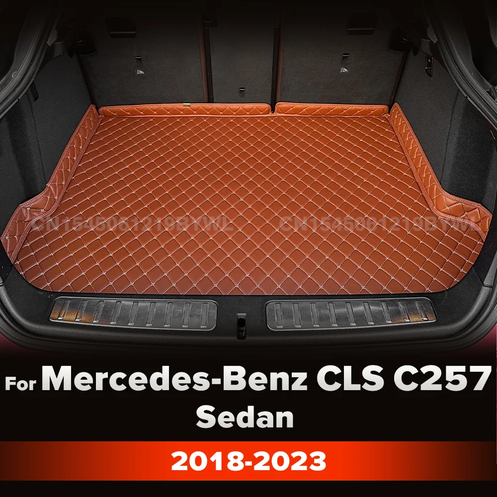 For Mercedes-Benz CLS Class C257 Sedan 2018-2023 2022 2021 2020 2019 Car Trunk Mat Cargo Liner Carpet Interior Accessories Cover