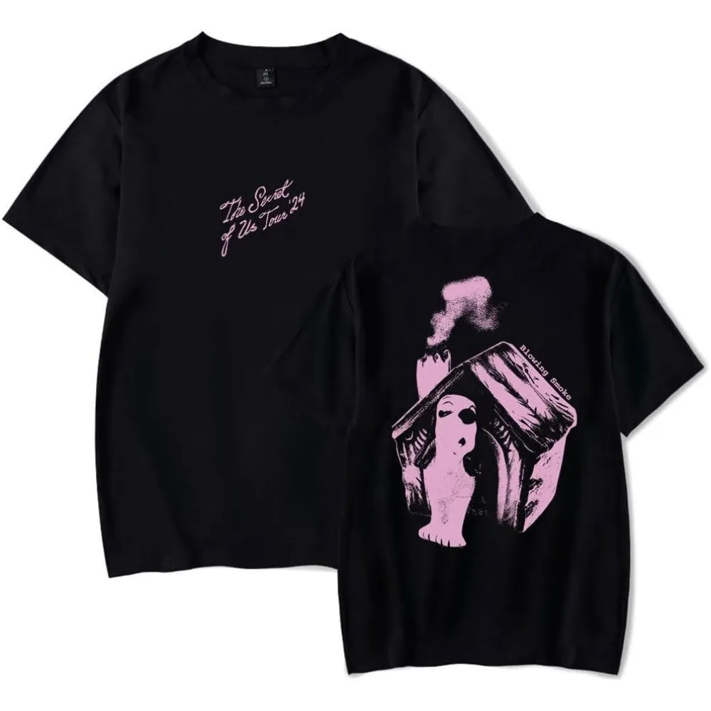 Gracie Abrams The Secret of Us Tour ’24 Merch Short Sleeve Tee Women Men Crewneck Fashion T-shirt Unisex Tops