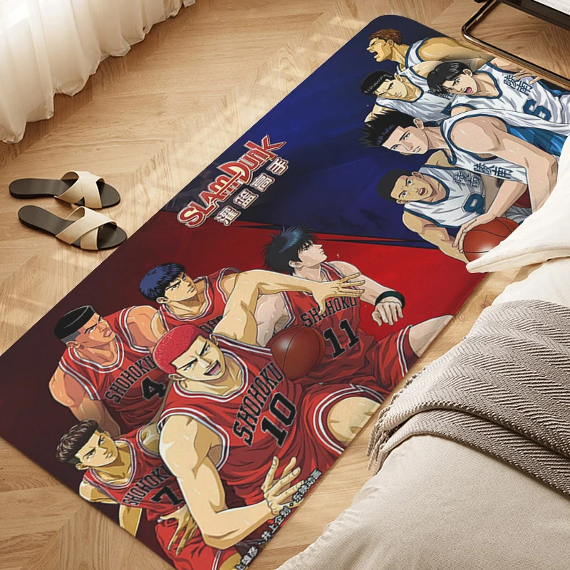 

Porch Foot Mat Non-slip D-Slam D-Dunk Anime Kitchen Living Room Floor Carpet Slip-resistant Hallway Balcony Bedroom Rug Home