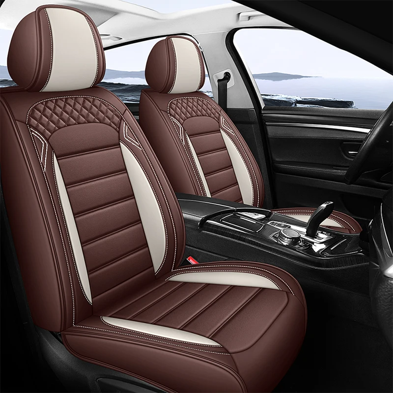 YUCKJU Car Seat Cover Leather For Audi All Model A1 A3 A8 A7 SQ5 A6 Q3 Q5 Q7 A4 A5 Q2 Auto Accessorie