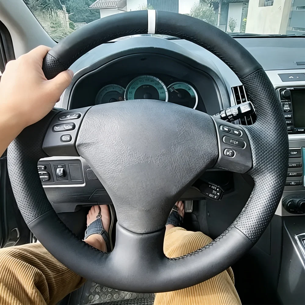 Car Accessories Hand Stitched Artificial Leather RX330 RX400h RX400 Toyota Corolla Verso Camry Steering Wheel Cover For Lexus