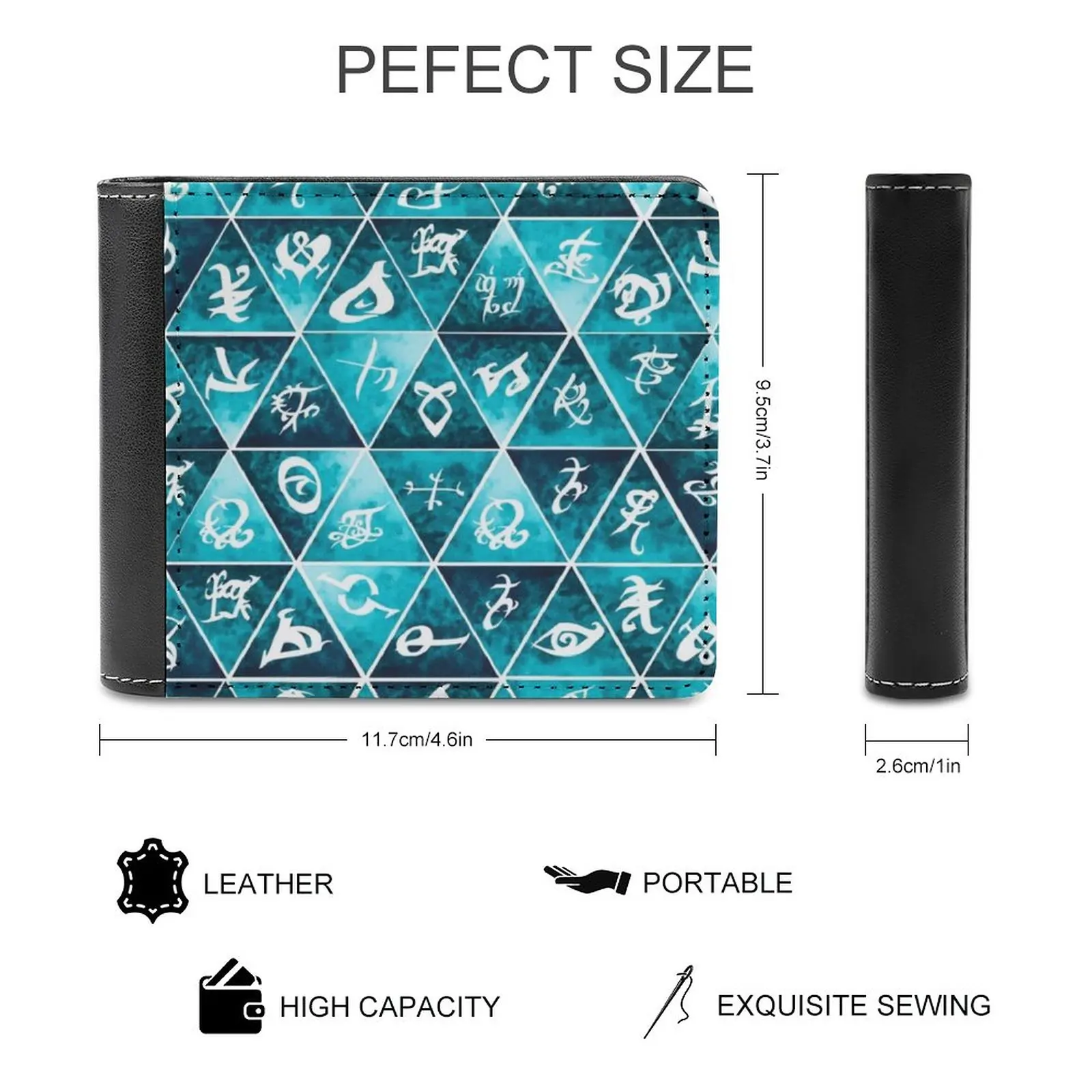 Shadowhunters Runes Mosaic Fashion Credit Card Wallet Leather Wallets Personalized Wallets For Men And Women Shadowhunter