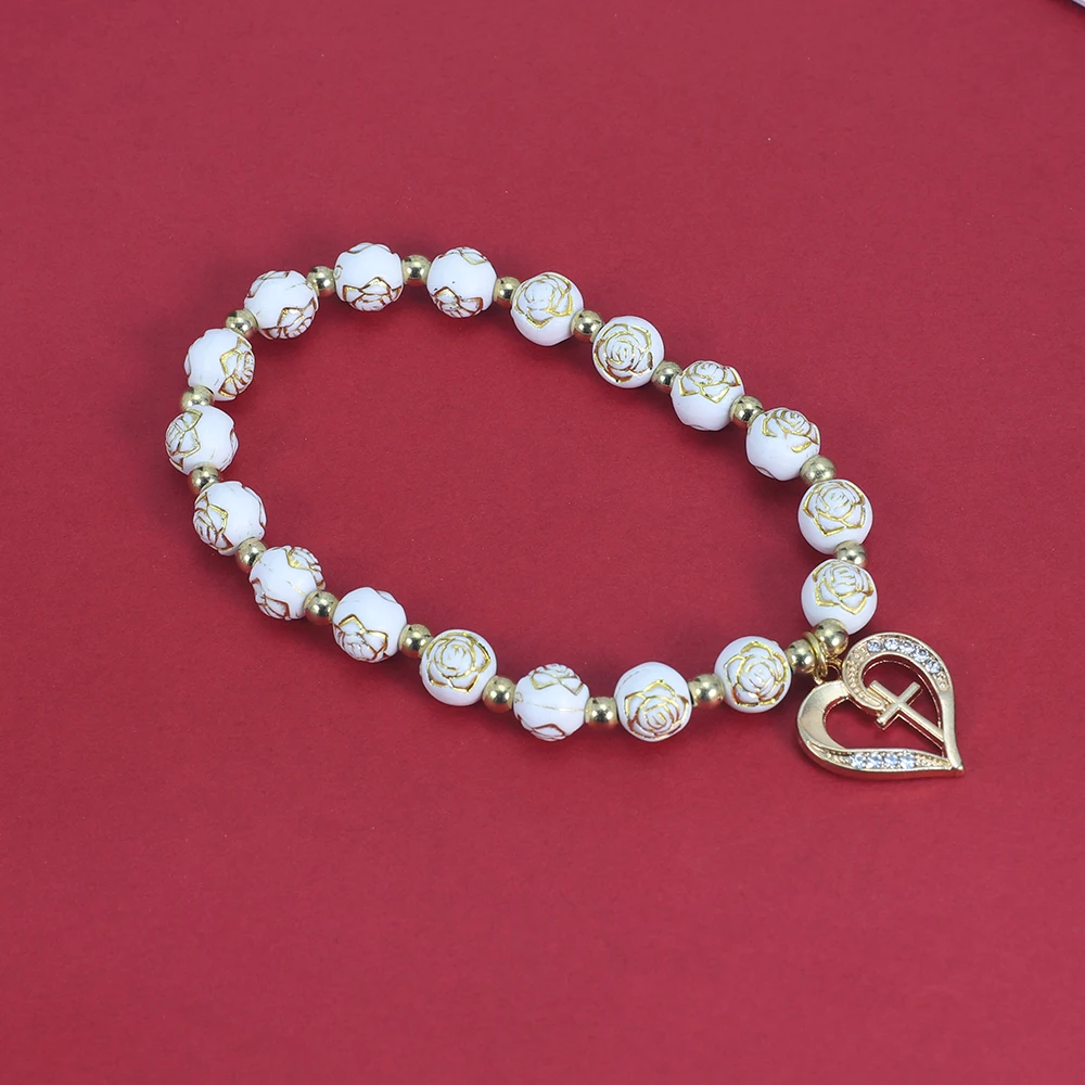 Exquisite Heart shaped cross R - Fashion Men Vogue บทวิจารณ์และราคา