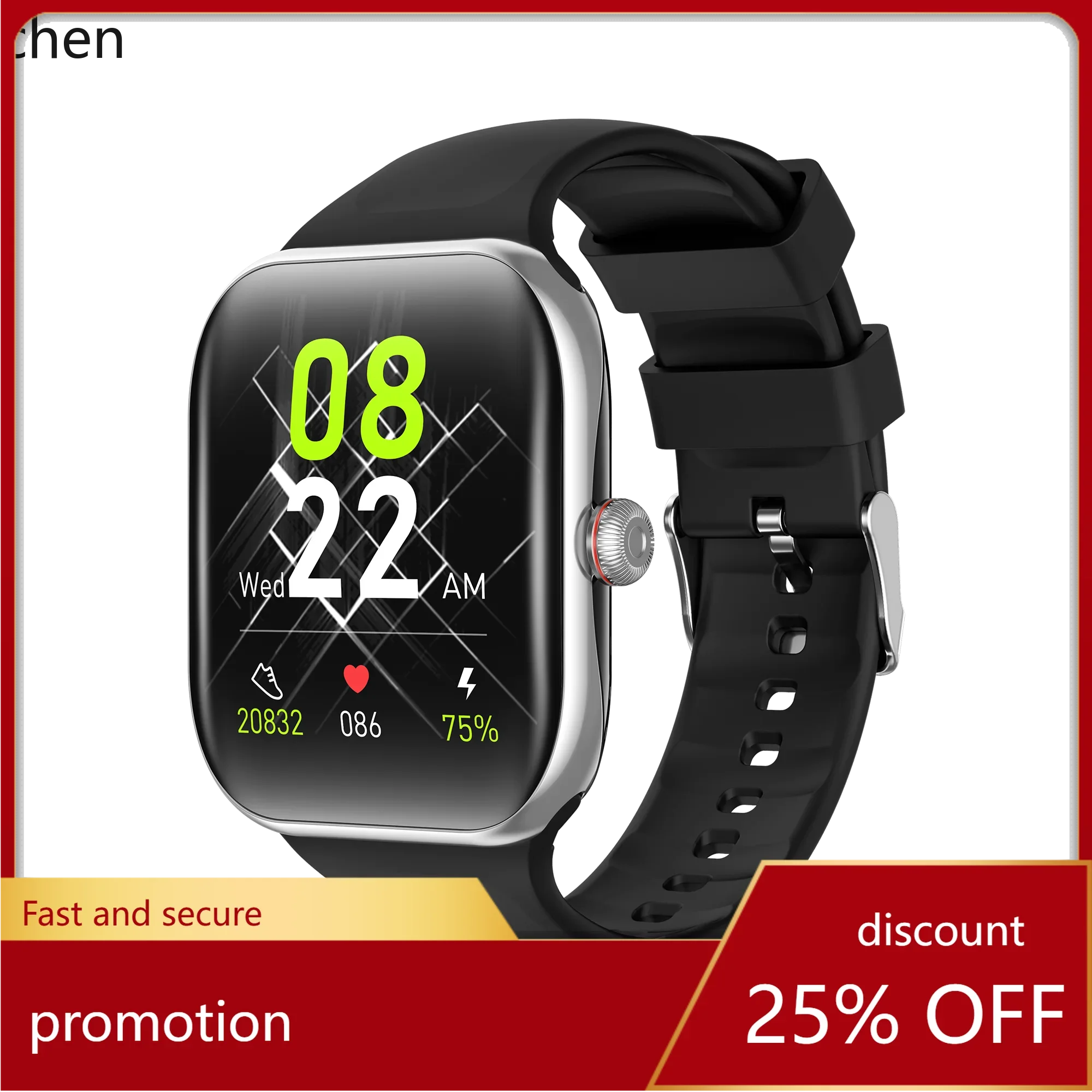 V9 Smart Watch Voice Assistant Blood Pressure Monitoring Multifunctional Smart Watch