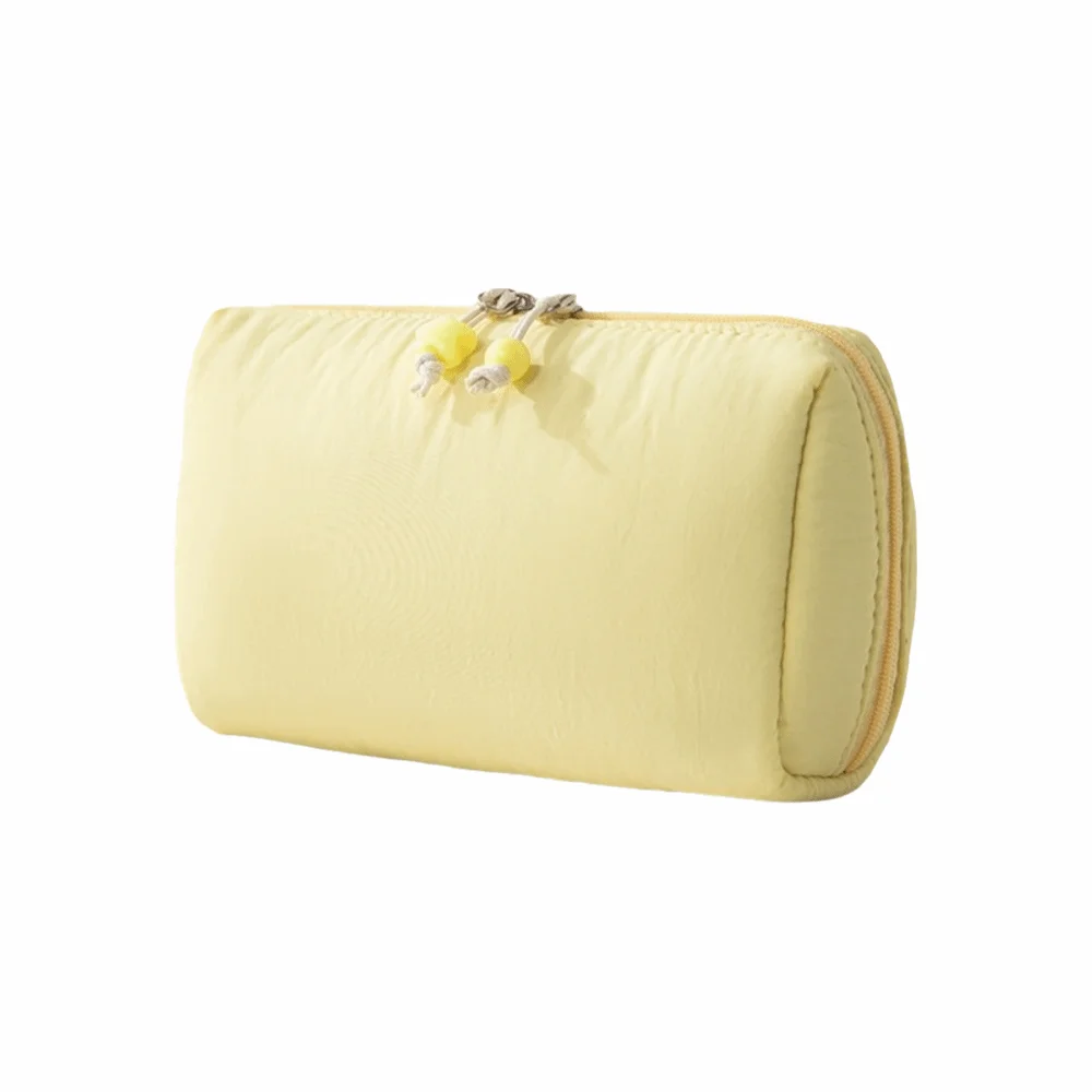 

Большая вместительная сумка для хранения косметики, портативная водонепроницаемая нейлоновая сумка для губной помады, несколько цветов, перегородка, цвет макарон, косметичка