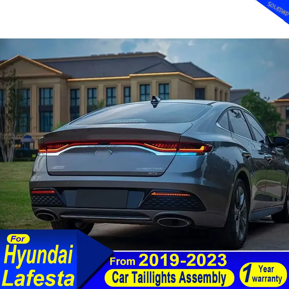 

Задний фонарь для Hyundai Lafesta 2019-2023: Модифицированный светодиодный сквозной фонарь, ходовые огни, указатель поворота