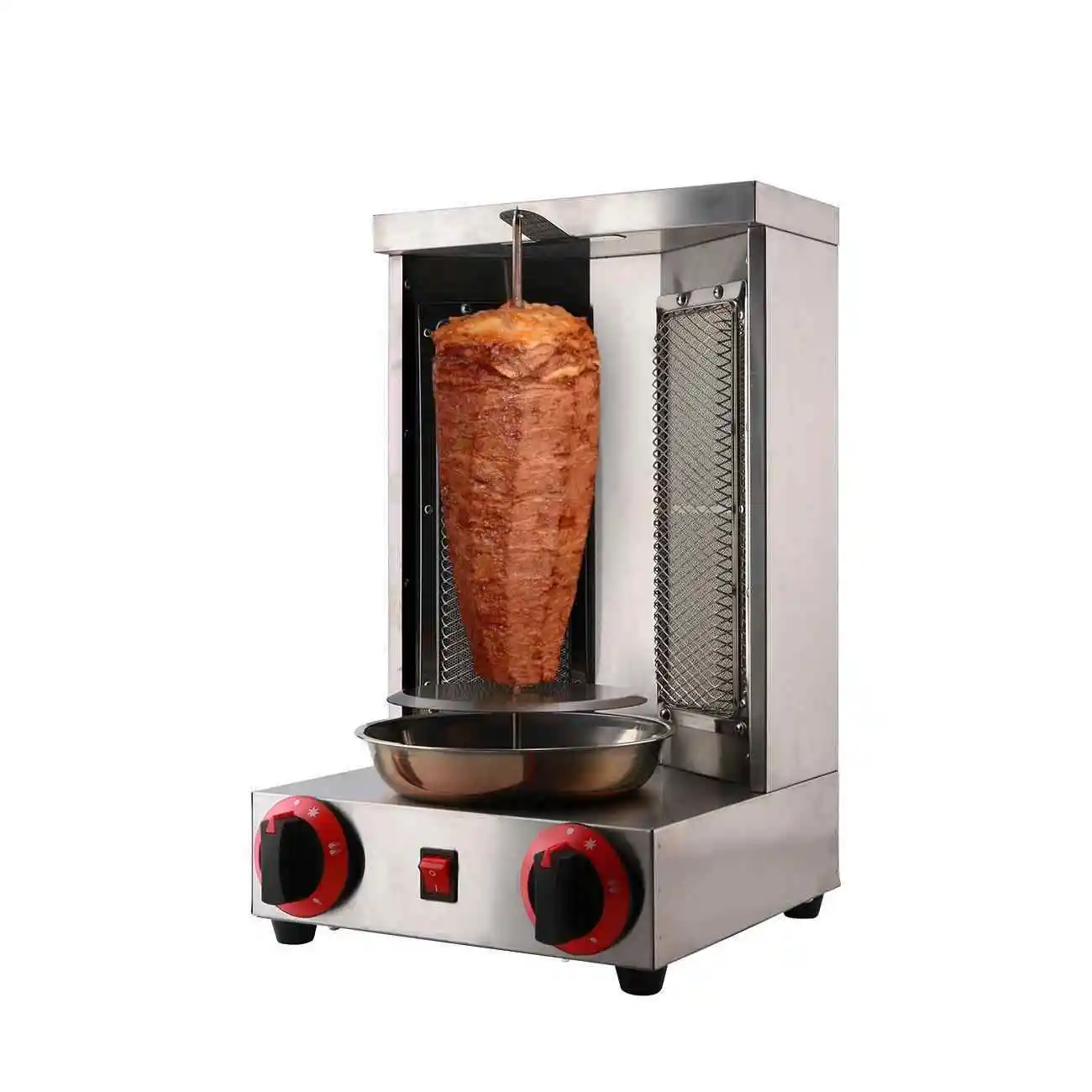 110v 220v Gas Kebab Shawarma Electric Heating BBQ Lamb Griddle Vertical Meat Roaster Baking Oven Machine