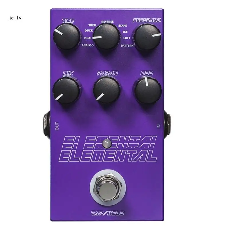 

448C Electric Guitar Effect Pedals Digital Delay Pedal 9 Different Delay Guitar Effects Delay Pedal Guitar Accessory