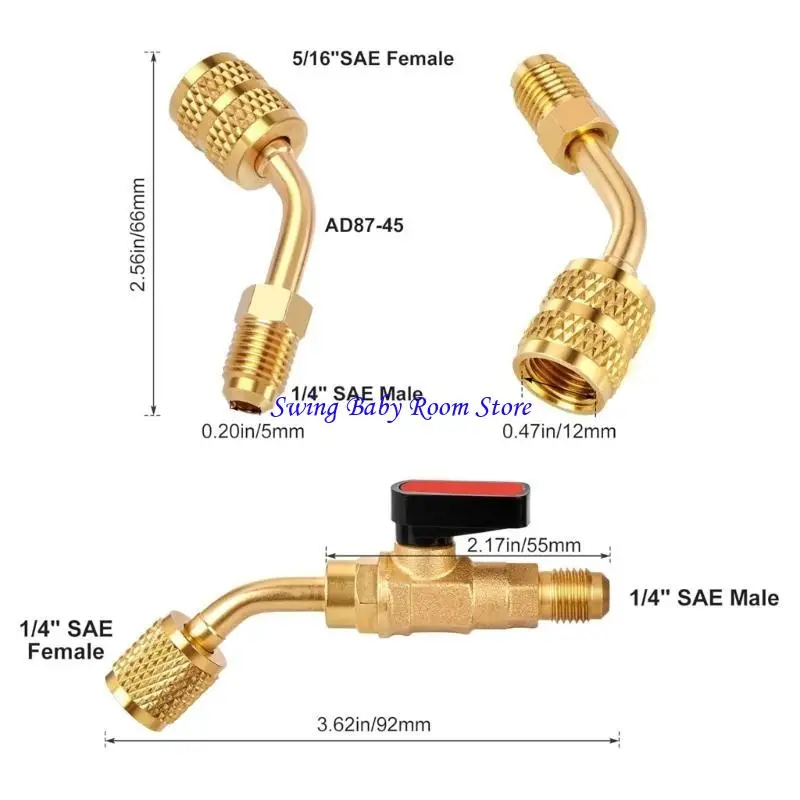 K1AD المحول الشامل محول المبردات محول زاوية الصمامات بارد أدوات تبريد الأداة الصمامات صمامات ومزيل