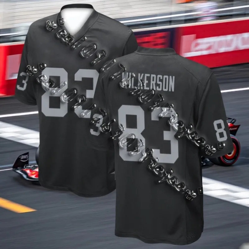 

2025 Новейшая футбольная звезда Лас-Вегас Raiders Maxx Crosby Джерси с 3D принтом для спорта на открытом воздухе Повседневный персонализированный трикотаж