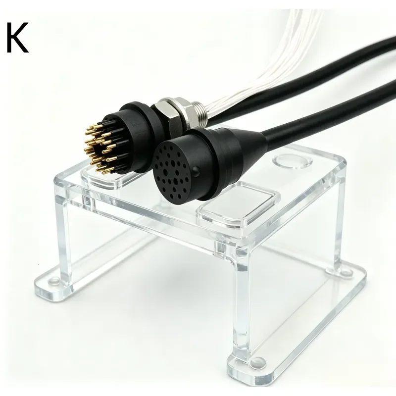 Multi Contact Micro Circular Watertight Stainless Steel IP69 Connector MCBH25M Series for Underwater ROV Marine Applications