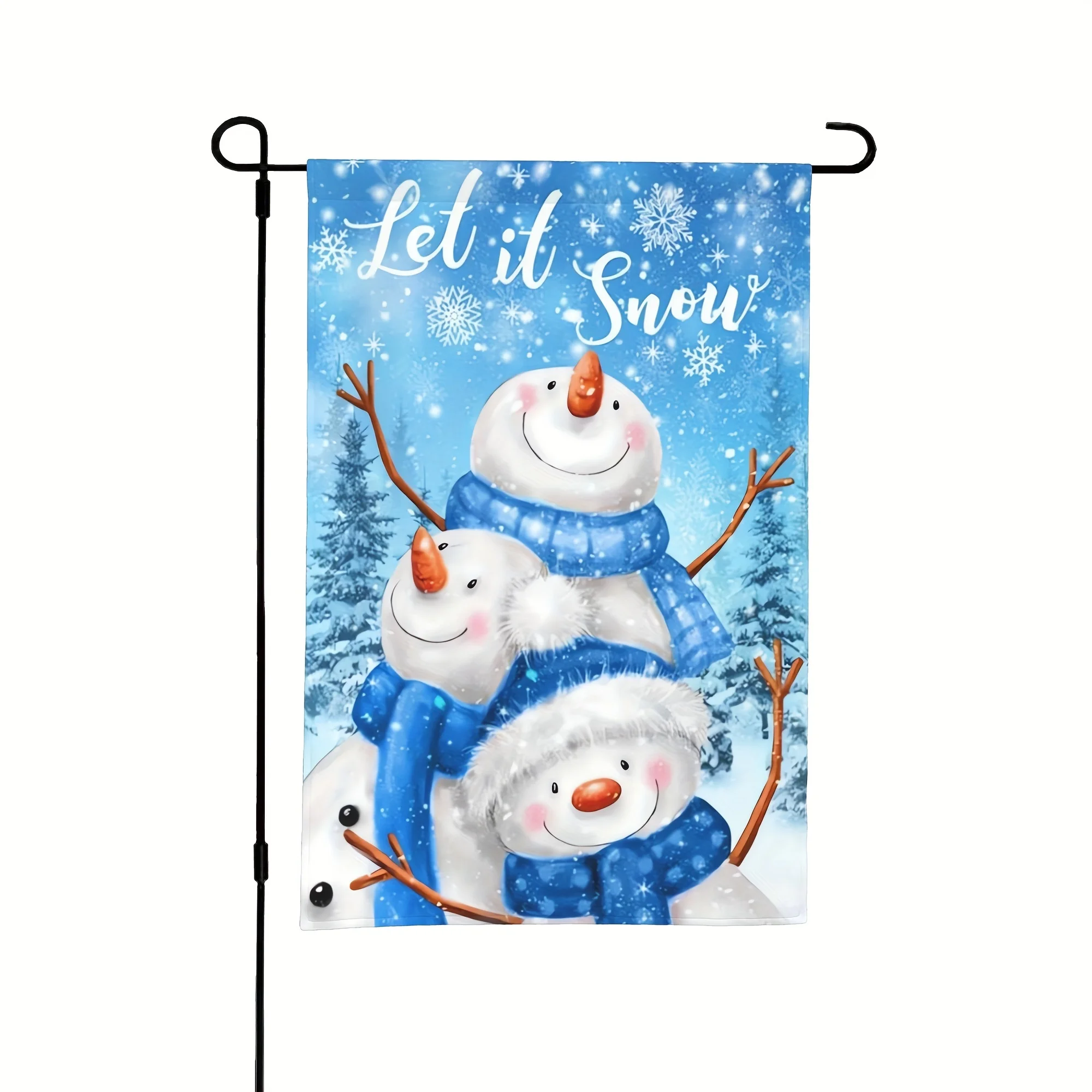 1PC Outdoor Mailbox Garden Flag Welcome Merry Christmas Christmas Winter Snow Forest Yard Signs Indoor and Outdoor Lawn Home Decor, Outdoor Decor, Yard Decor, Holiday Decor Double Sided Printed Yard Garden Flag Without Flagpole 12 × 18 Inches