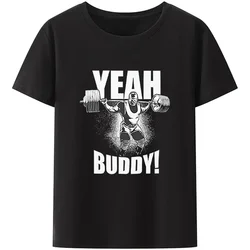 Men Short-sleev Loose Breathable Tee Tops Ronnie Coleman Modal Tee Yeah Buddy Lightweigh GYM Muscle Training Graphic T Shirt