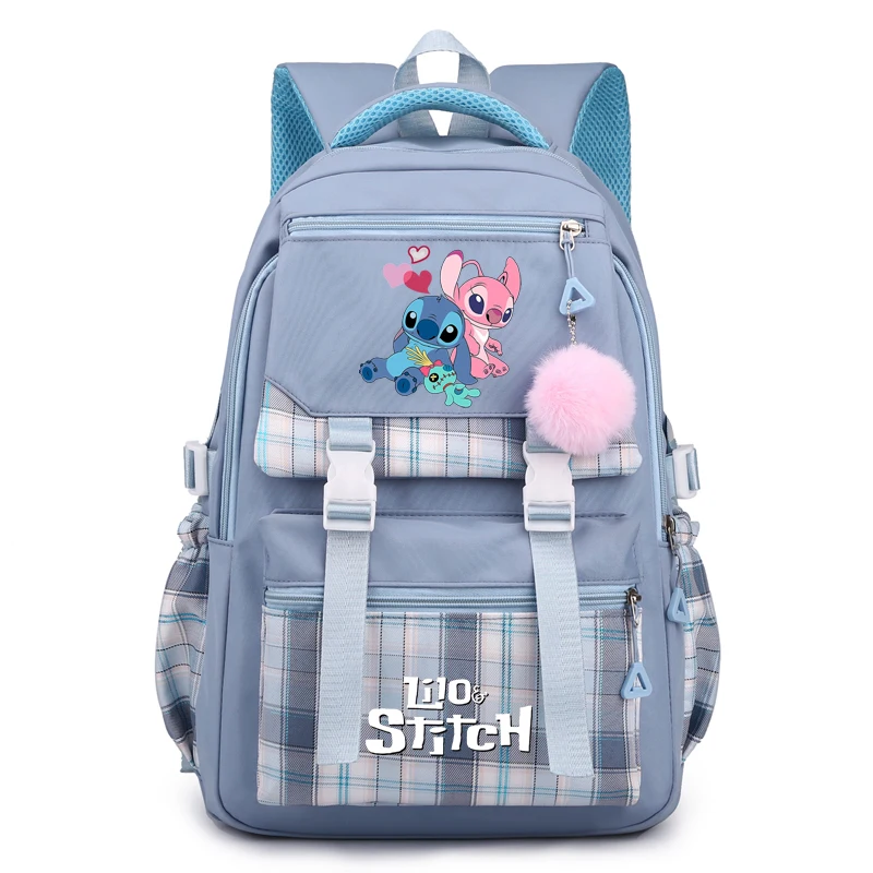 

MINISO Lilo Stitch Backpack for Girl Boy Student Teenager Back to School Rucksack Women Cute Casual Bags Gift Toy