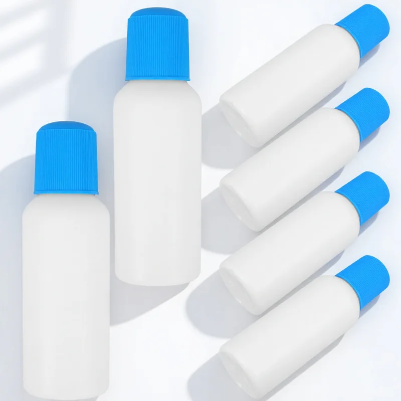 6Pcs Portable Sponge Head Bottle Liniments Small Refillable Travel Applicator Bottle for Liquid Squeeze Bottles