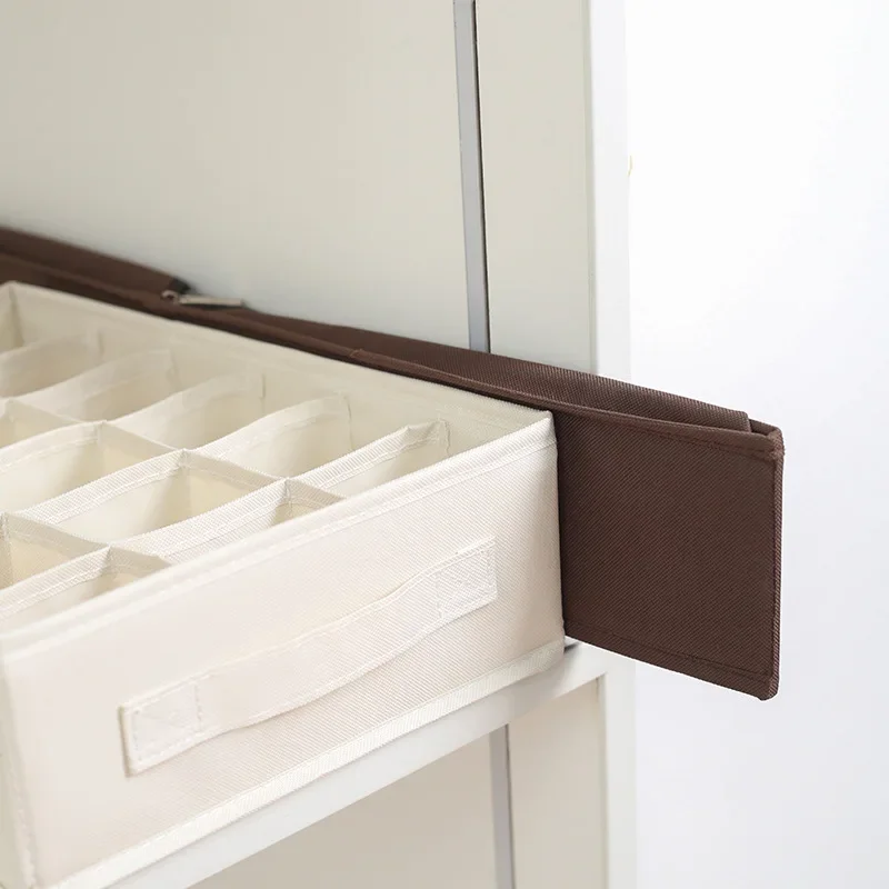 منظم أدراج مكون من 18 قسمًا: صندوق تخزين محمول من قماش أكسفورد للجوارب والملابس الداخلية والإكسسوارات |   حل خزانة قابل للطي