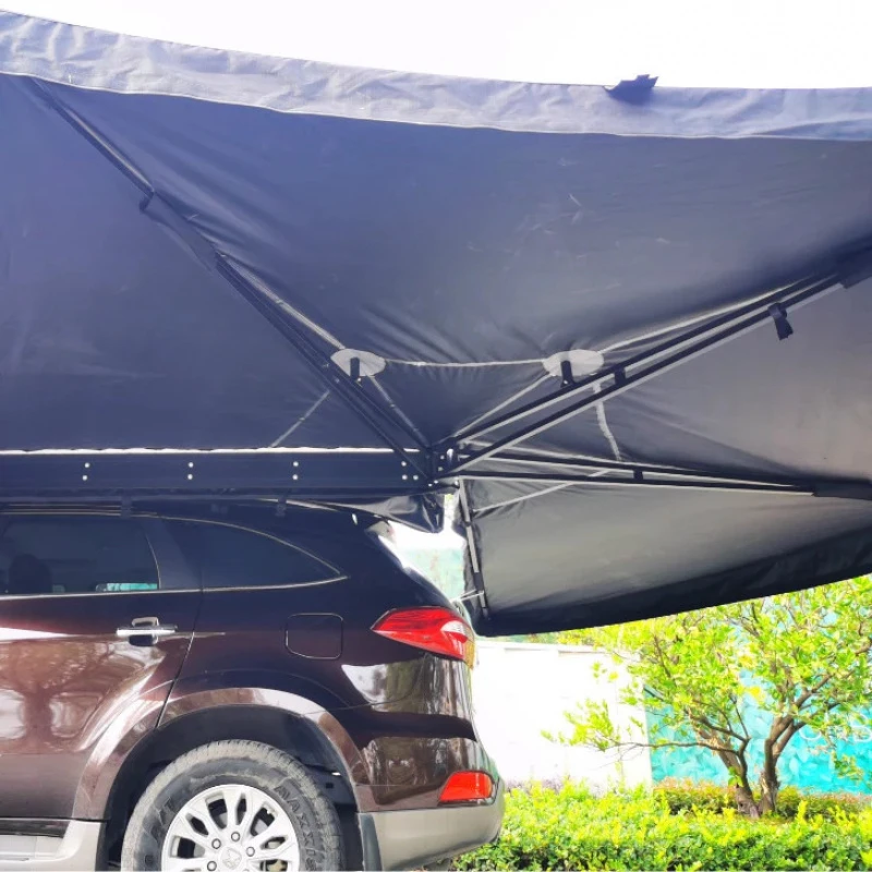 Hot Selling 270 Degree Standing Car Side Awning 5M Single Layer Can And Cotton Camping Beach High Quality