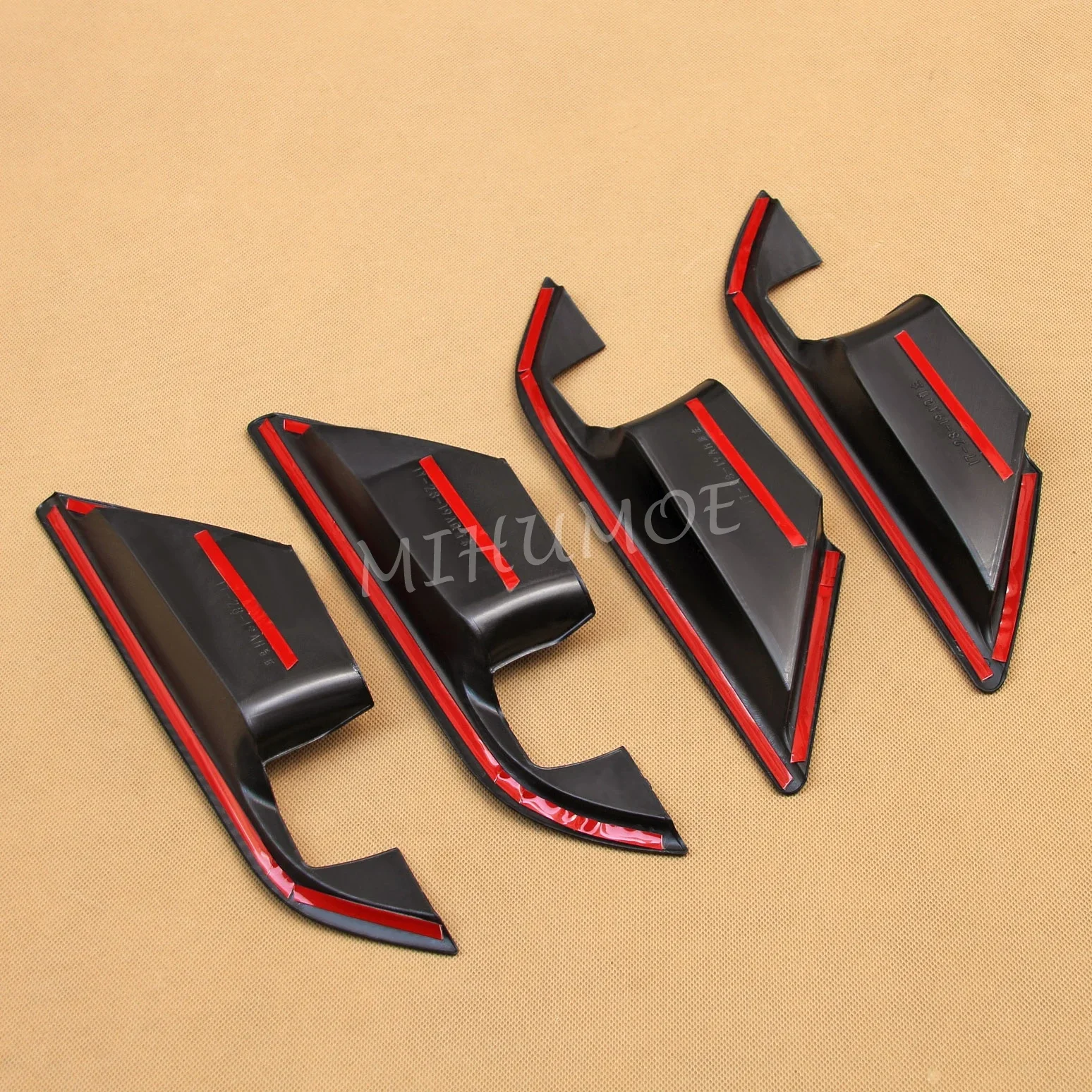 لتويوتا كامري 2018 2019 2020 2021 2022 2023 2024 ألياف الكربون الداخلية غطاء مقبض الباب الزخارف اكسسوارات #5