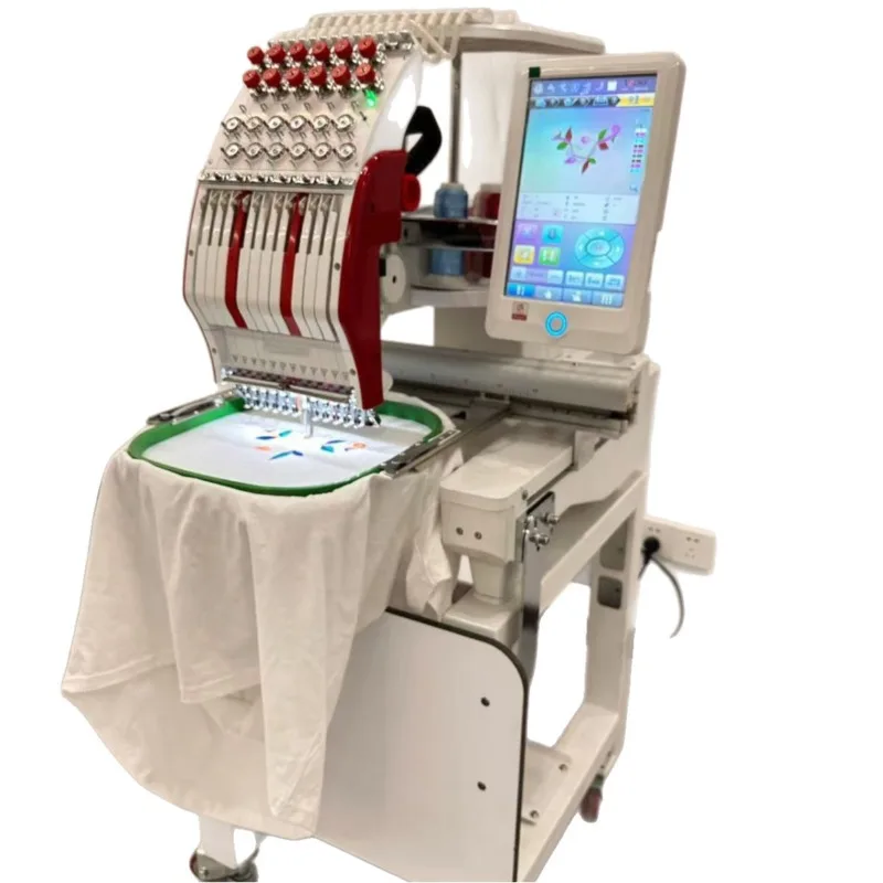 12-Needle new color scheme A15 electronically controlled embroidery machine 300 * 400 computerized embroidery machine