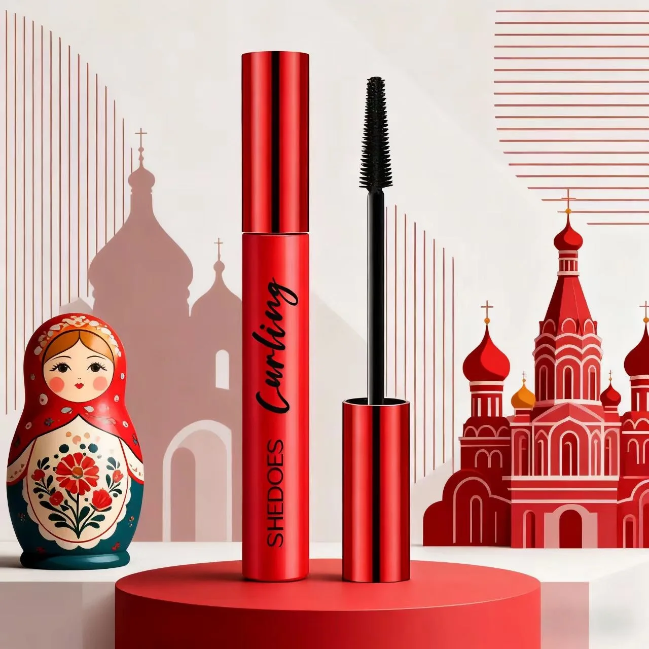 2 szt. - Tusz do rzęs 5D o długotrwałym działaniu, wodoodporny i łatwy do usuwania, trójwymiarowy tusz podkręcający i pogrubiający rzęsy z cienkim pędzelkiem