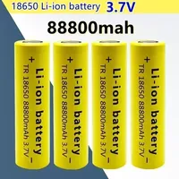 8650 88800mAh 3.7V Rechargeable Lithium - Ion Battery - Light Up Your Flashlights and Power All Kinds of Electronics