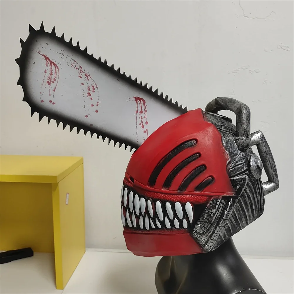 2025halloween Masque de tronçonneuse pour hommes, Costumes de Cosplay Anime, scie à rôle, casque en Latex, accessoires