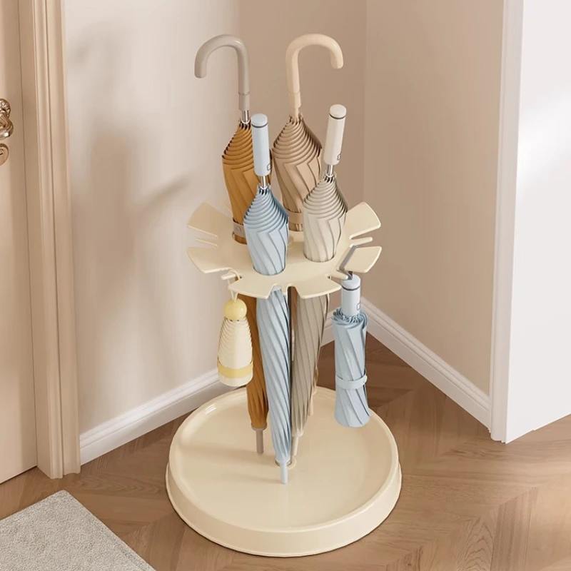 

Japanese Entryway Umbrella Vase for Long/Short Canes Hotel Lobby Organizer Vent Holes Non-Tilt Base Elegant Moisture-Proof Tray‌