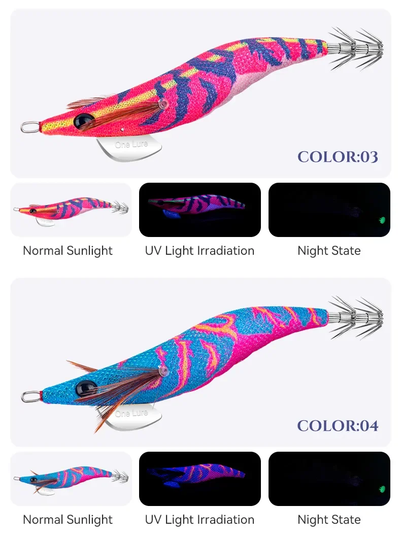 Kingdom Egi Leuchtender Tintenfisch-Köder Künstliche Jigging-Köder 2,5 # 3.0 # 3.5 # Sinkende Tintenfisch-Haken für Meeresfischerei Oktopus Sepia – Detail 17