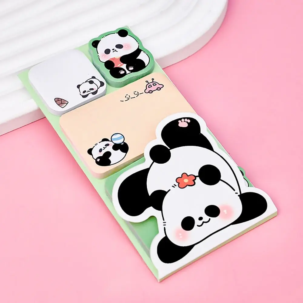 100Sheets Portable Stationery Sticky Notes Cartoon Animals Notebook Message Notes