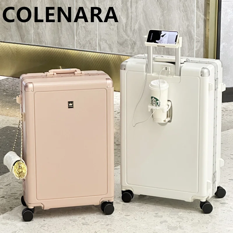 COLENARA valigia da 20 pollici di alta qualità Trolley da 24 "per PC valigia da 26" valigia da donna con ruote bagaglio a rotelle