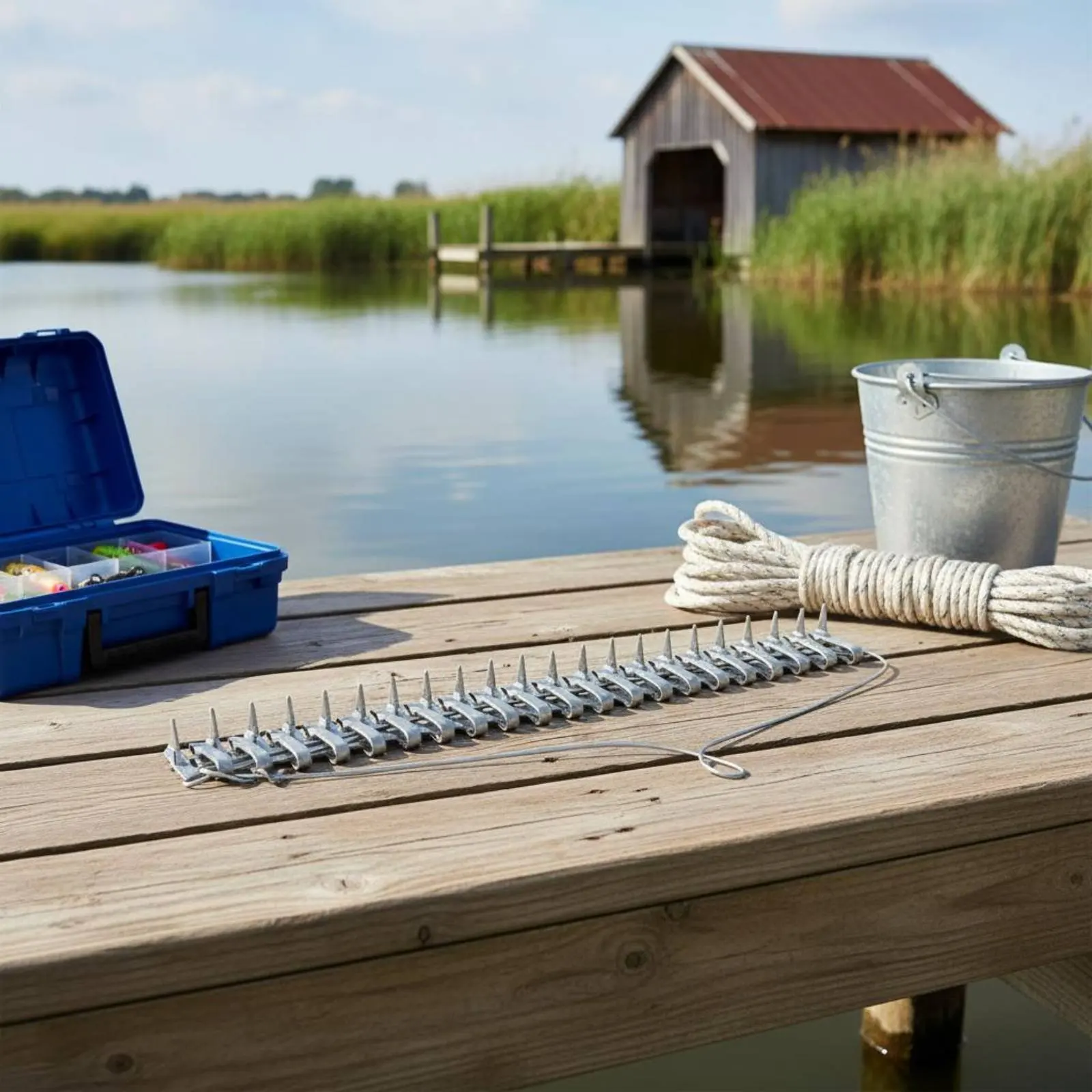 Fishing Vegetation Rake Long-Lasting Water Grass Cutter for Anglers