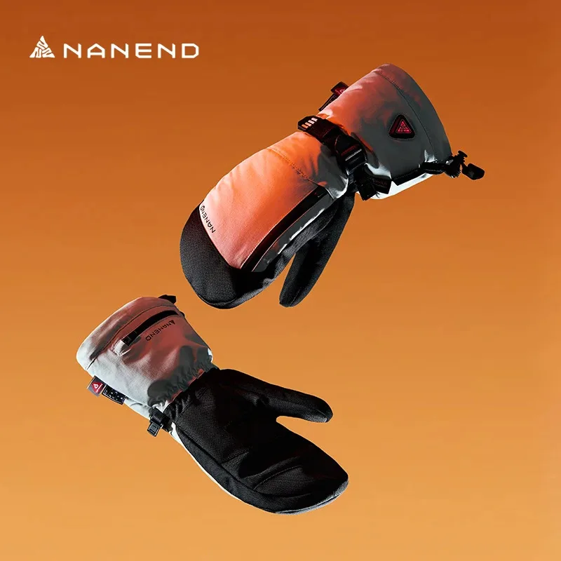 

Лыжные перчатки NANEND с электрическим подогревом, теплые, дышащие, водонепроницаемые, мужские и женские зимние виды спорта на открытом воздухе, теплые.