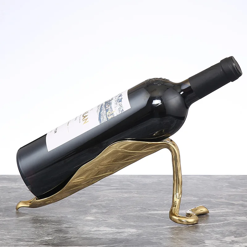 Creative red wine rack ornament European home living room wine display stand