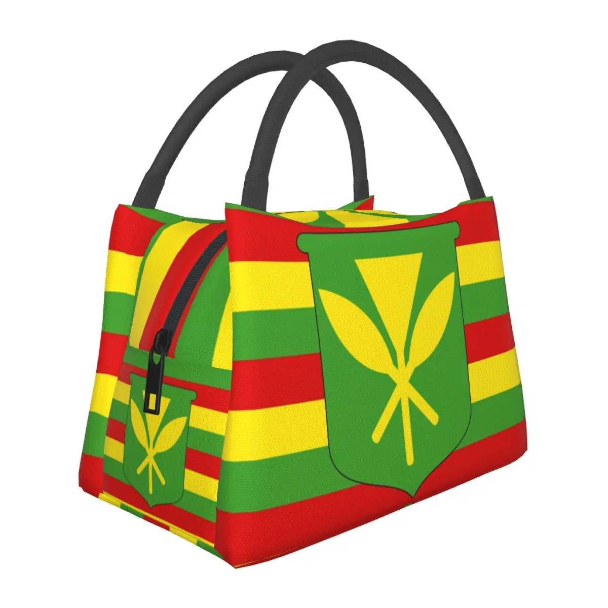 

Kanaka Maoli Hawaii Flag Lunch Bags Insulated Bento Box Waterproof Lunch Tote Picnic Bags Cooler Thermal Bag for Woman Office