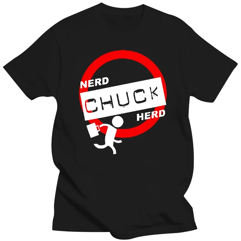 Chuck Nerd Herd Symbol Logo T-shirt Size S-3XL