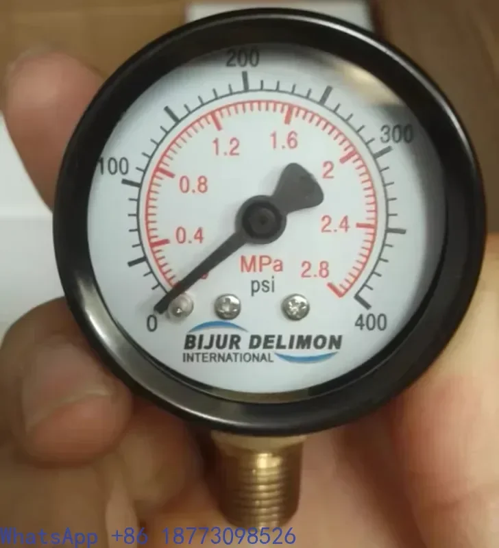 Original BIJUR DELIMON axial upright pressure gauge lubrication pump distribution gauge oil pump gauge 0-6MPA